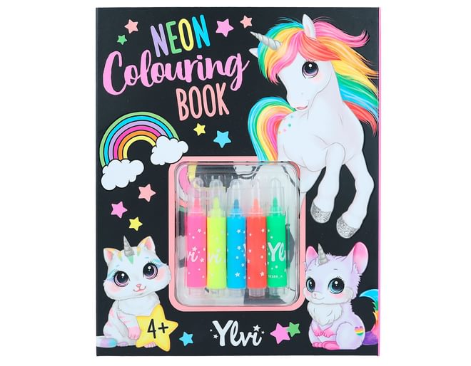Ylvi Neon Colouring Book