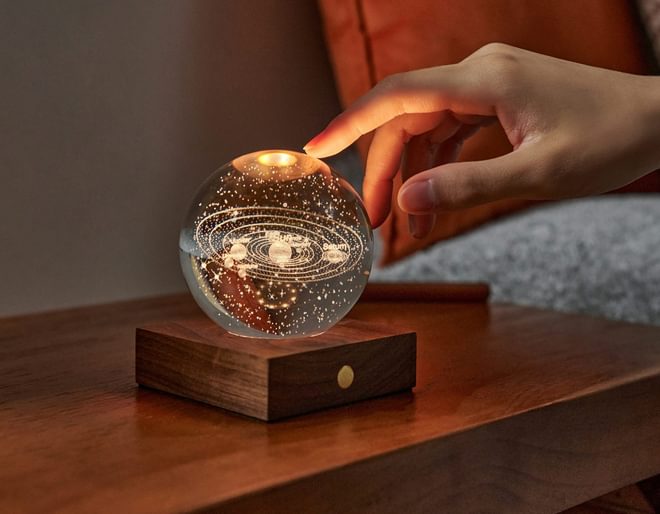 Solar System paperweight Light
