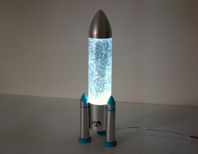 Tinc Rocket Glitter Lamp