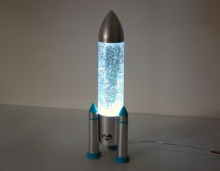 Tinc Rocket Glitter Lamp