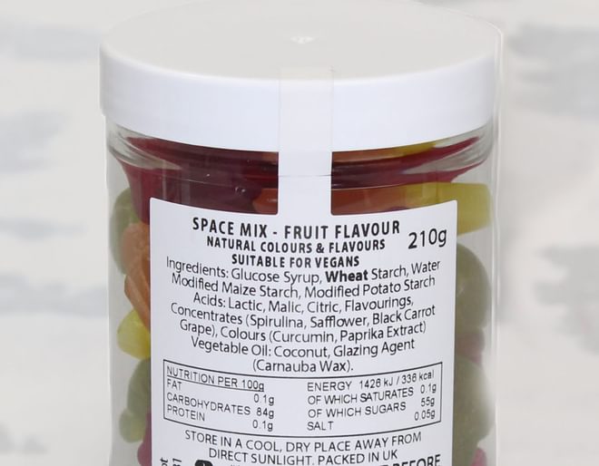 Space Mission Ingredients