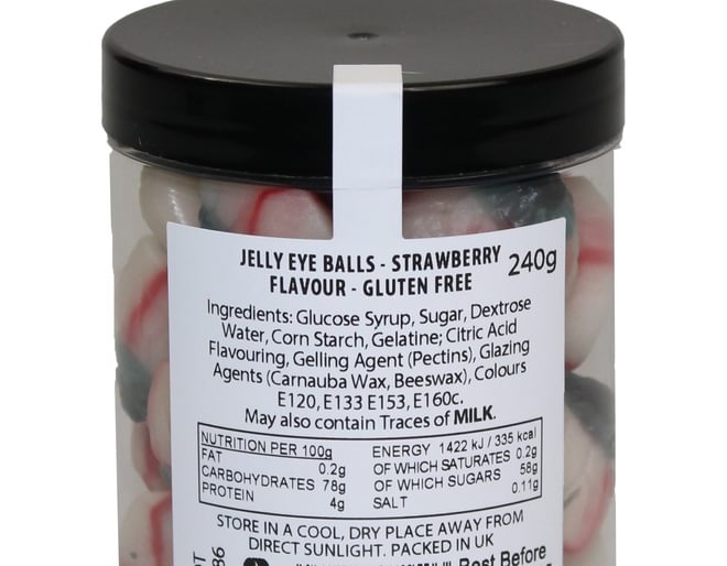 Jelly Eyeballs Ingredients