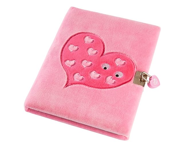 Pink Lockable Furry Journal
