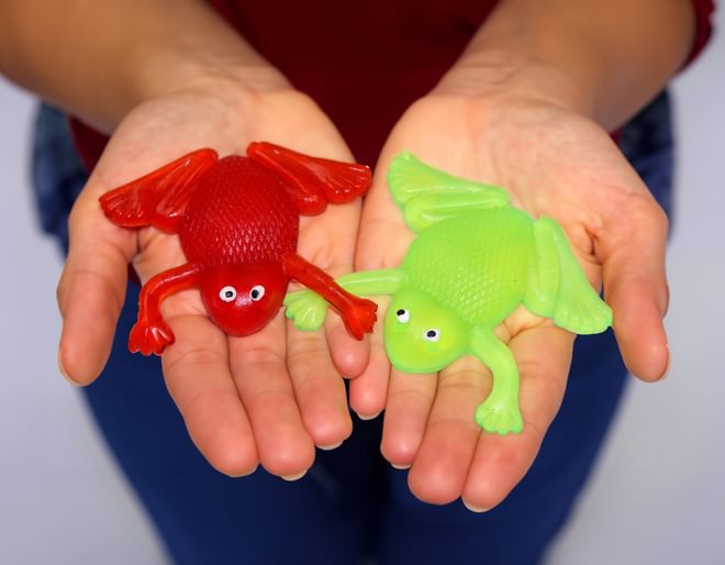 Slimy Toy Frogs