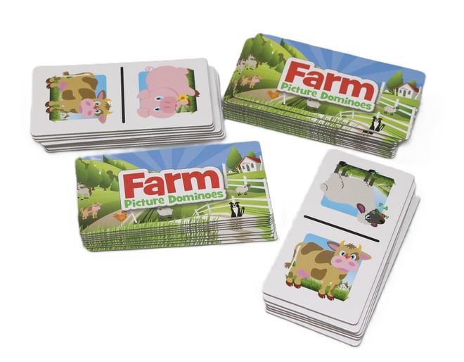 Farm Picture Dominoes Game