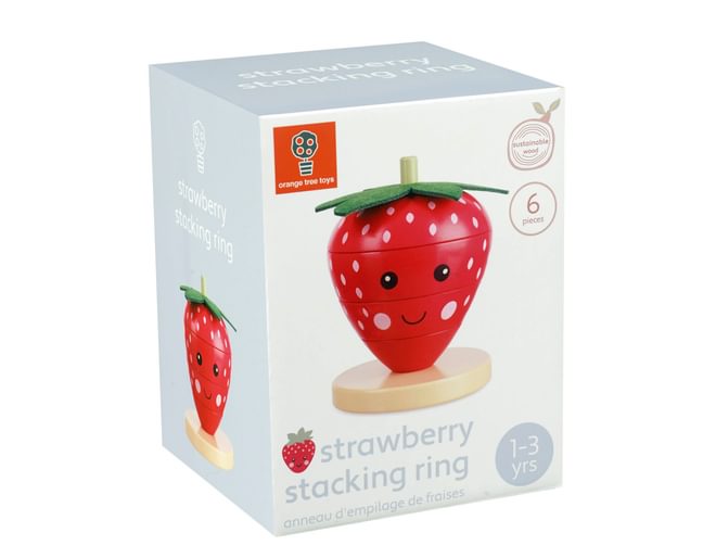 Orange Tree Toys Strawberry Stacking Ring