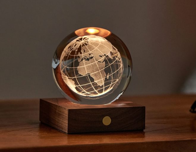 Gingko Design Globe Crystal Light