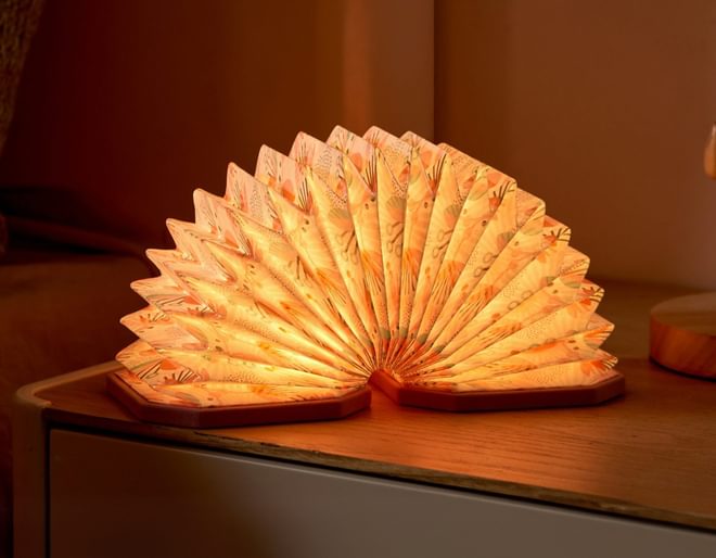 Accordion Floral Lamp
