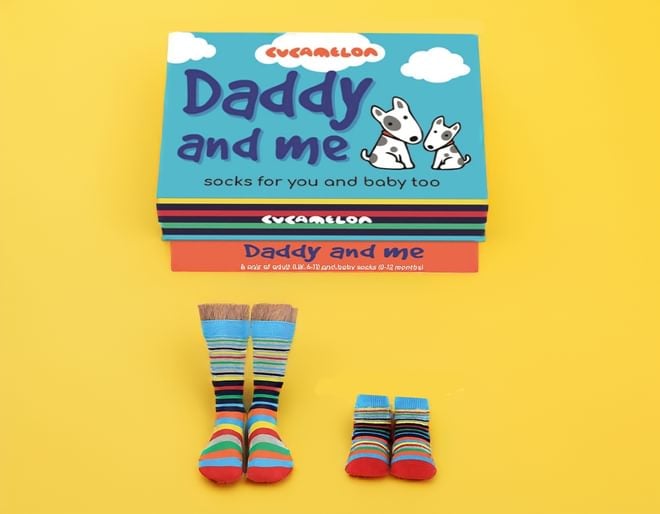 Cucamelon Daddy and Me Socks