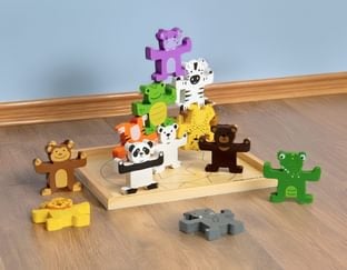 Wild Animals Wooden Stacker