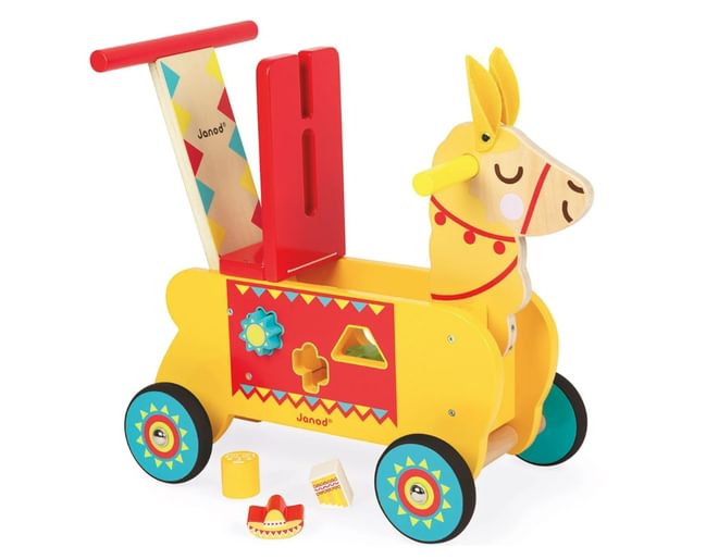 Ride on llama shape sorter