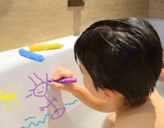 Bath Time Stencil Art Lifestyle