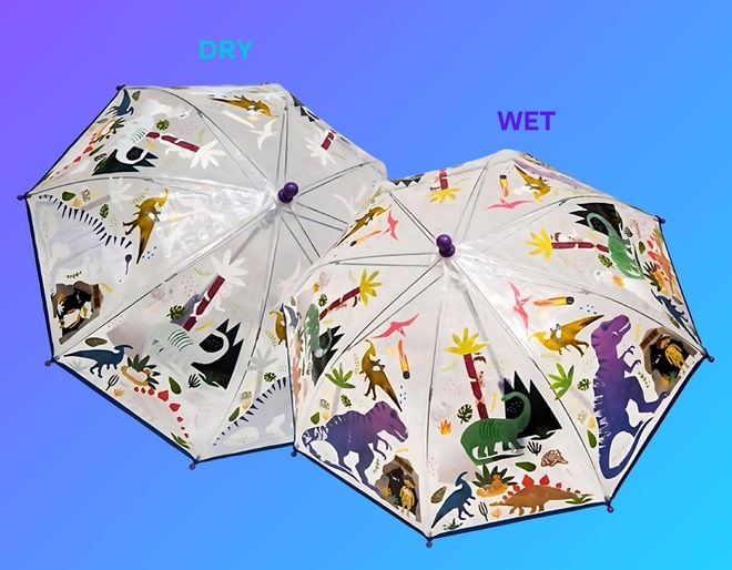 Dinosaur Transparent Colour Changing Umbrella