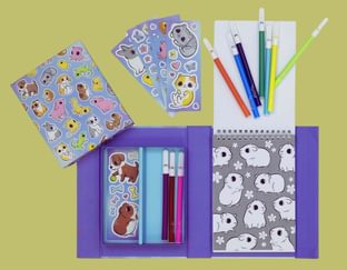 Tiger Tribe Baby Animals Colouring Set
