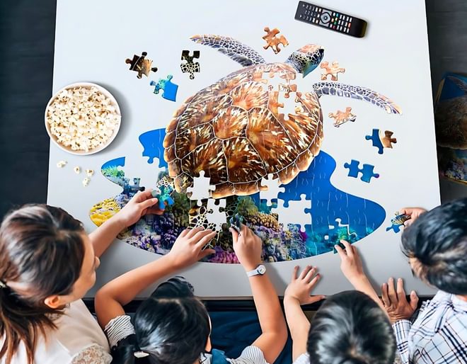 I am lil' Sea Turtle Jigsaw Puzzle