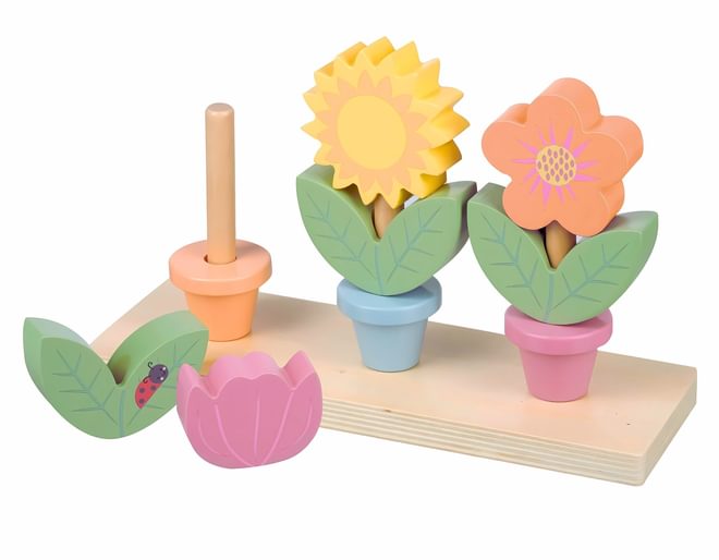 Wooden Stacking Flowers