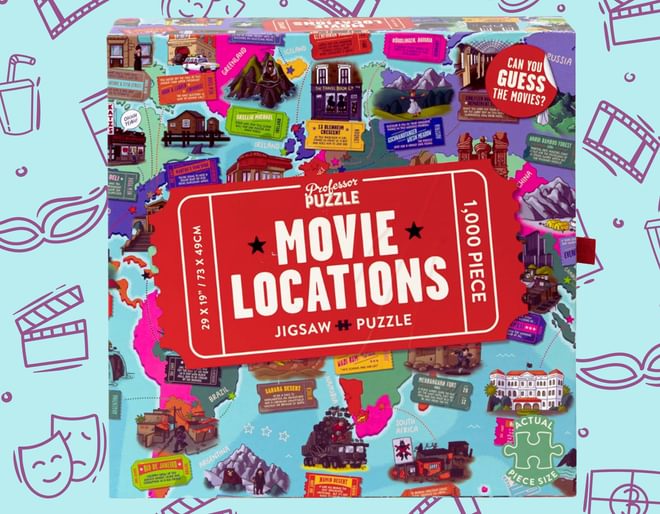 Movie Locations - 1000 Piece Jigsaw - Wicked Uncle