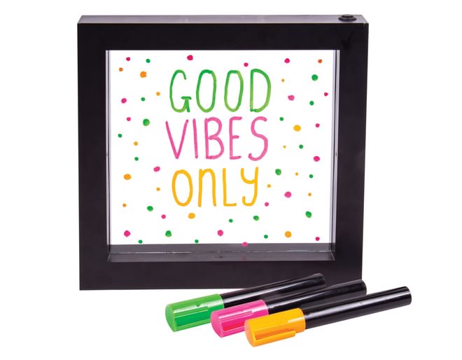 Light Up Neon Effect Message Frame Contents