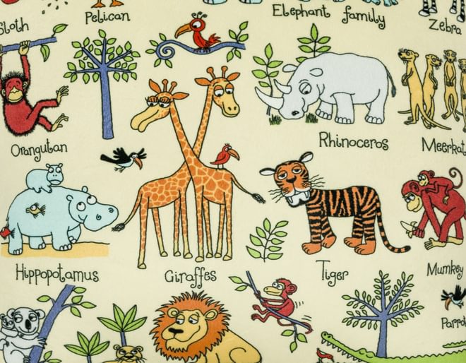 Zoo Animals Cushion
