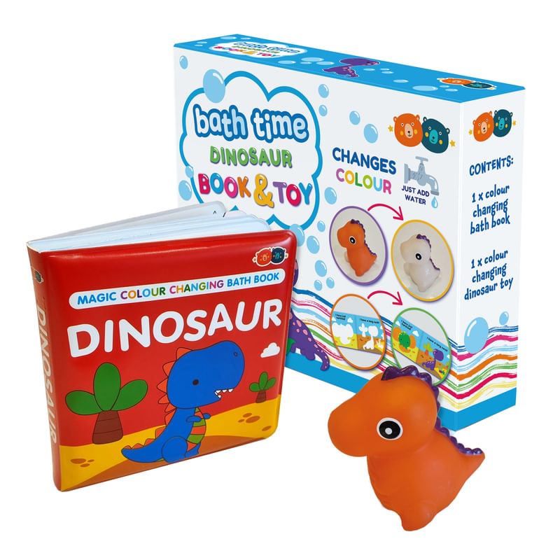 Dinosaur Squirter & Bath Book - Changes Colour!
