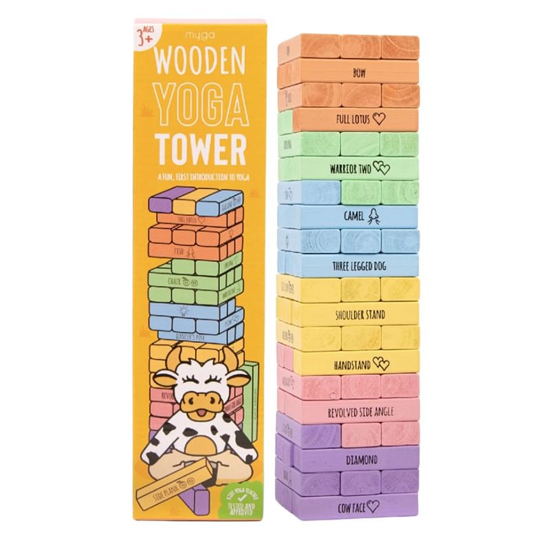 Yoga Tumbling Tower - 60 Fun Poses to Perform