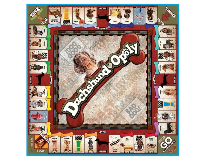 Dachshund-Opoly Game Board