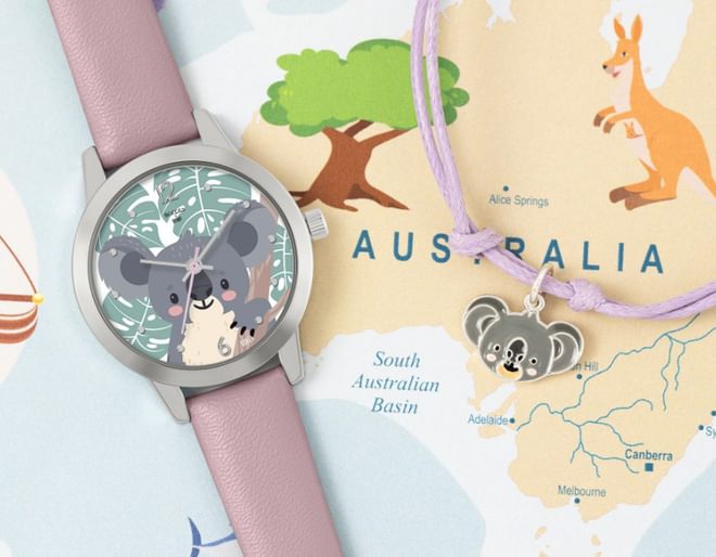 Koala Watch and Bracelet Set