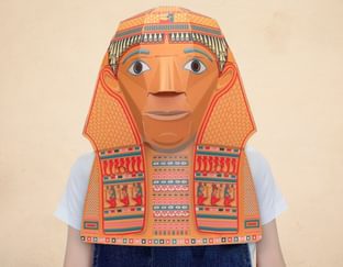 Create Your Own Egyptian Head Mask