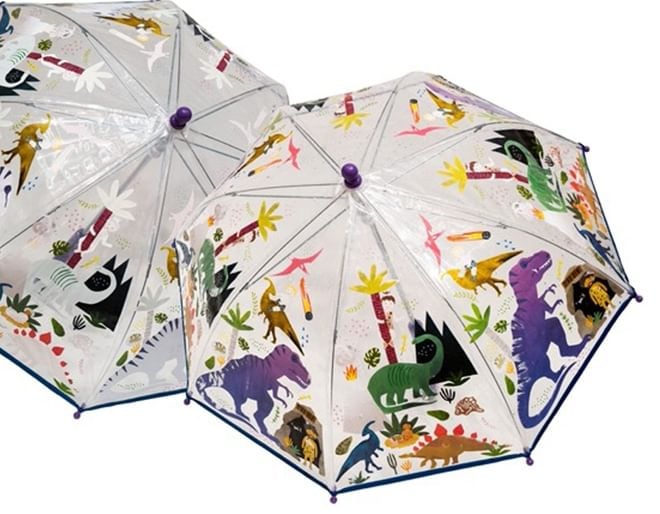 Dinosaur Transparent Colour Changing Umbrella