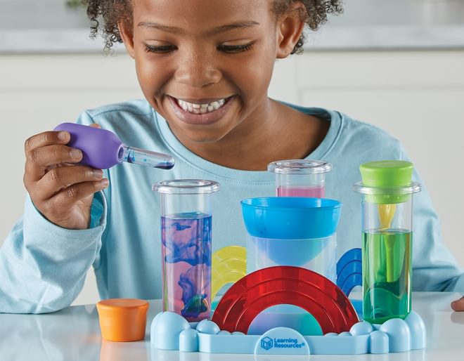 Rainbow Reactions Science Lab