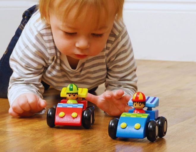 Wooden Racing Cars Set