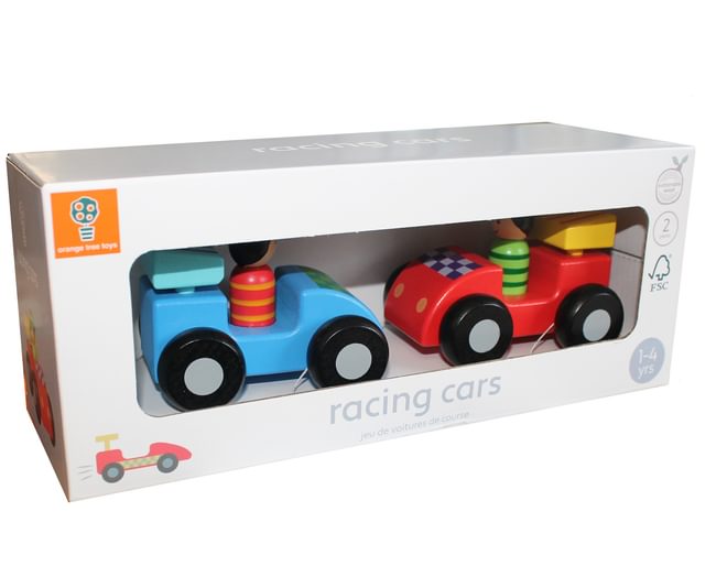 Wooden Racing Cars Set