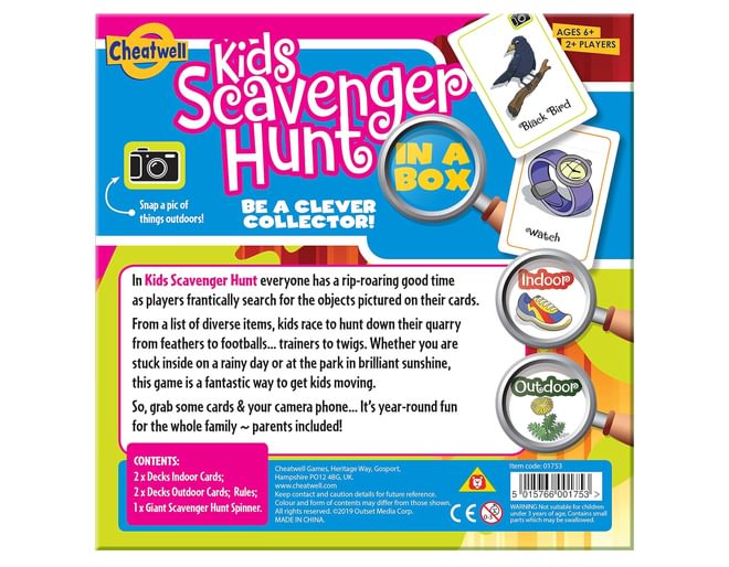 Kids Scavenger Hunt In A Box