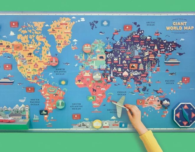 Children's Giant World Map