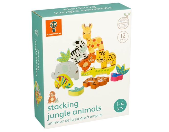 Orange Tree Stacking Jungle Animals