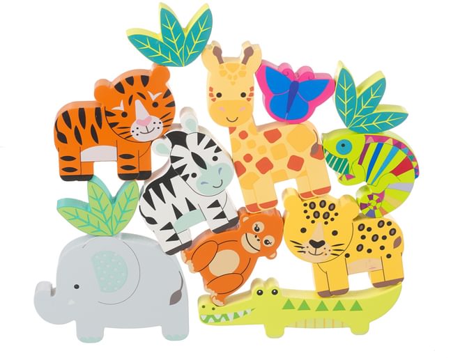 Wooden Stacking Jungle Animals
