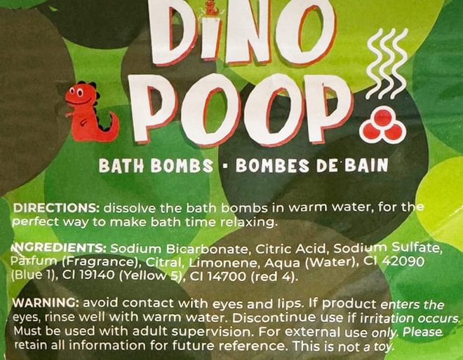 Dino Poop Instructions