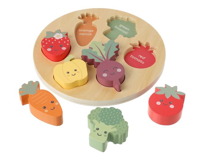 Wooden Happy Veggies Puzzle