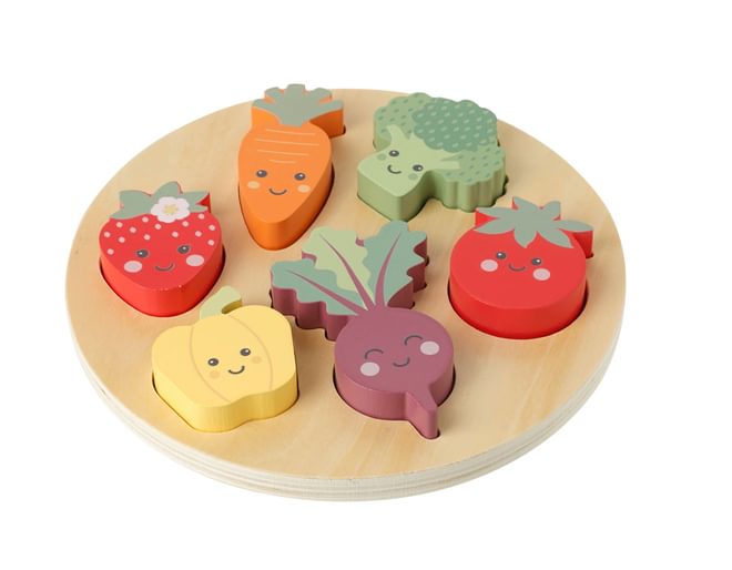 Wooden Toddler Vegetable Puzzle