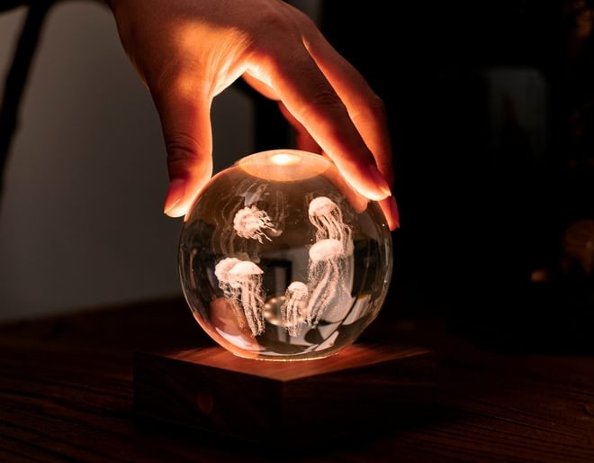 3D Jellyfish Crystal Light