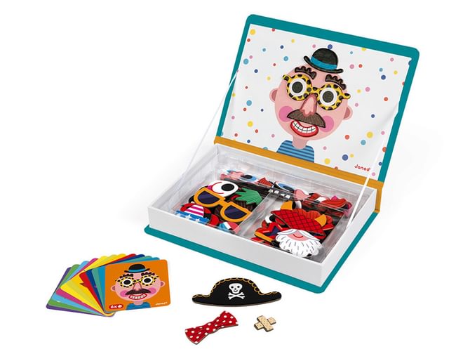 Janod Crazy Faces Magneti'book