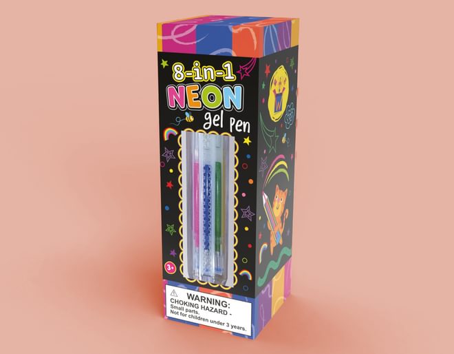 8 in 1 Neon Gel Pen