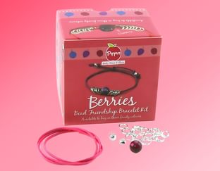 Pipkits Raspberry Bead Friendship Bracelet Kit
