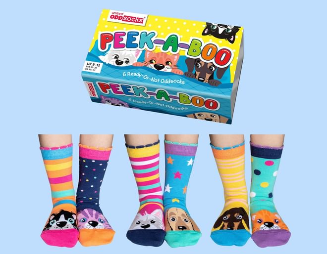 Peek-A-Boo - Six Odd Socks