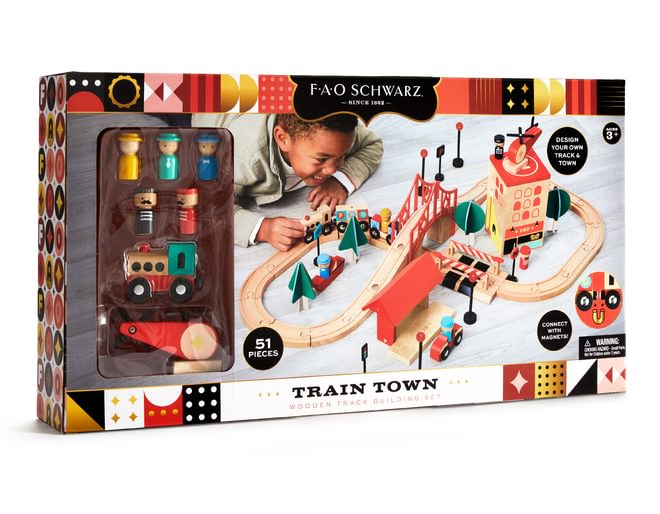 Wooden Train Set