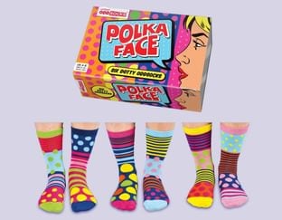 Polka Face Odd Socks