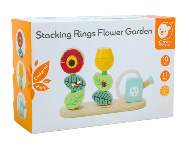 Classic World Stacking Rings Flower Garden