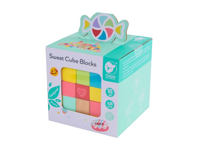 Sweet Cube Stacking Blocks