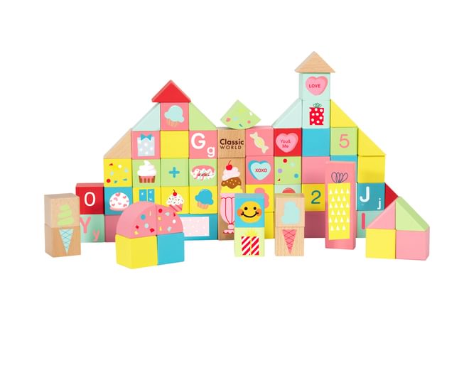 Classic World Wooden Sweet Cube Blocks