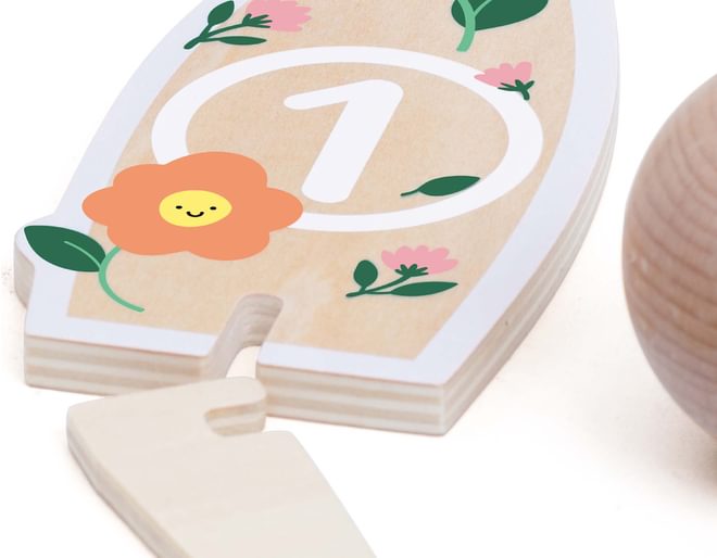 Wooden Bowling Set for children